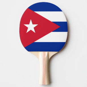 Raquette De Ping Pong Pagaie de pong à drapeau cubain