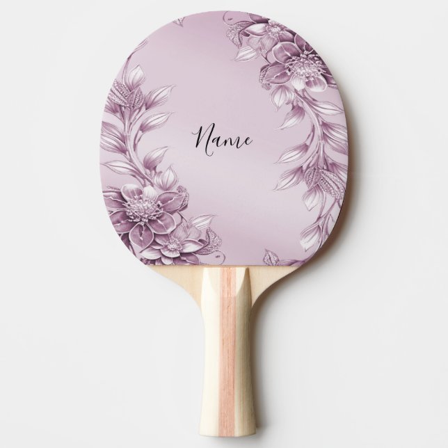 Raquette De Ping Pong Pagaie Ping Ping Folial Rose (Devant)