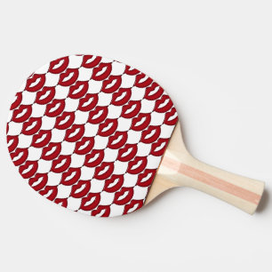 Raquette De Ping Pong Pagaie rouge à lèvres chaudes