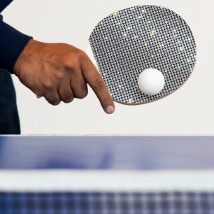 Raquette De Ping Pong Pagaies diamant, Pagaies brillantes, cristal blanc