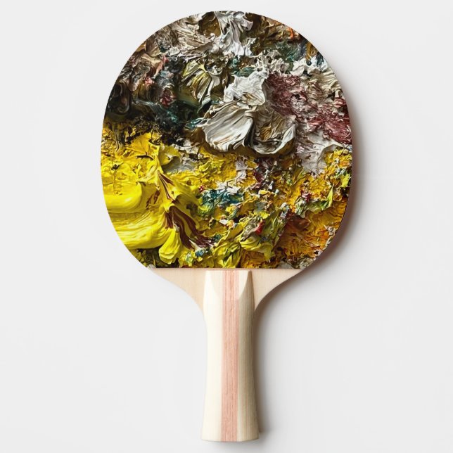 Raquette De Ping Pong Palette de l'artiste #1 (Devant)
