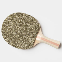 Raquette De Ping Pong Palette de parties scintillantes d'or d'argent de