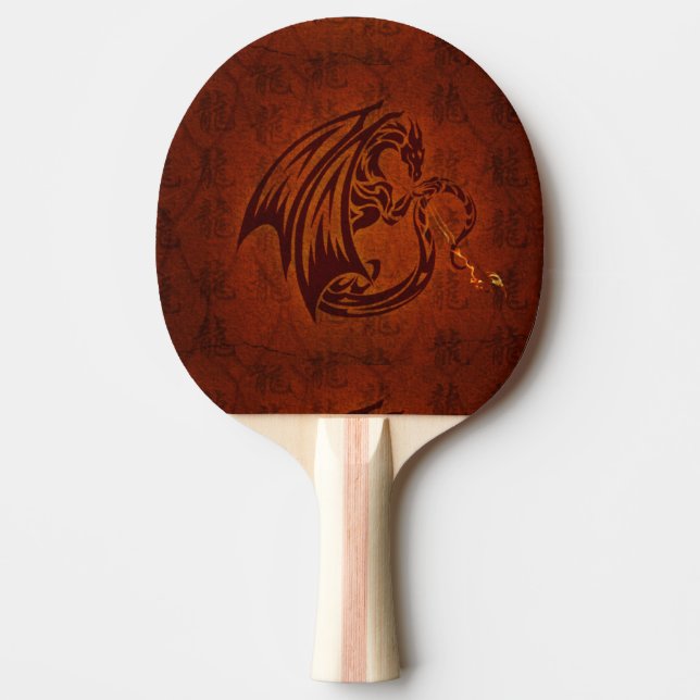 Raquette De Ping Pong Palette de ping-pong de dragon (Devant)
