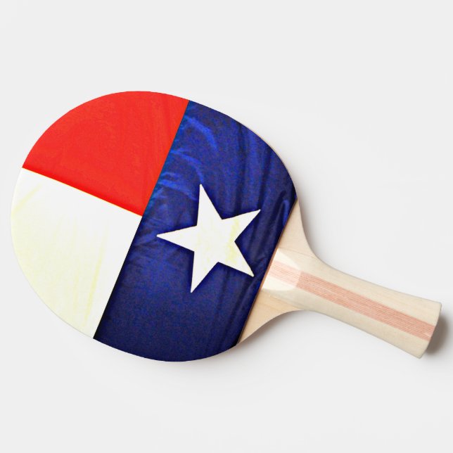Raquette De Ping Pong Palette de ping-pong de drapeau du Texas (Côté)