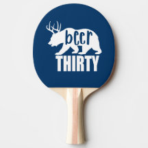 Palette de ping-pong de la bière trente -