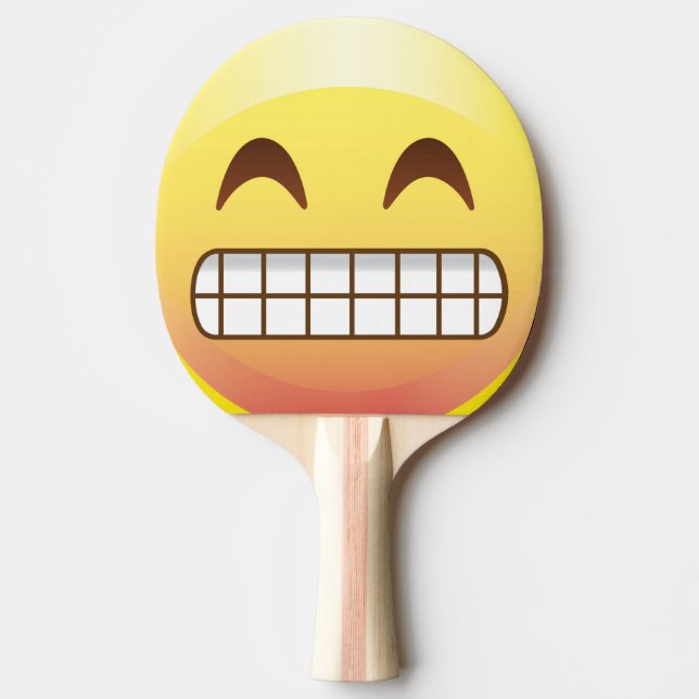 Raquette De Ping Pong Palette railleuse de visage de sourire d'Emoji de (Devant)