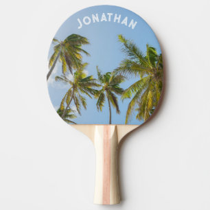 Raquette De Ping Pong Palmier tropical personnalisé