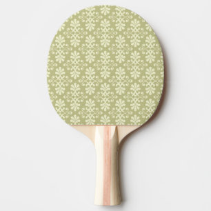 Raquette De Ping Pong Papier peint floral de damassé