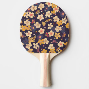 Raquette De Ping Pong Papillon en fleurs de cerisier asiatique