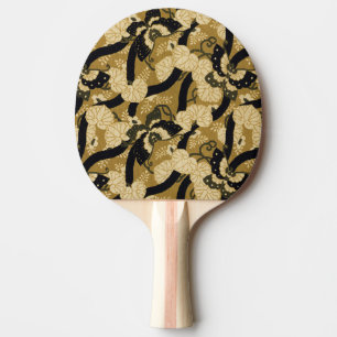 Raquette De Ping Pong Papillon japonais vintage modèle G.A. Audsley