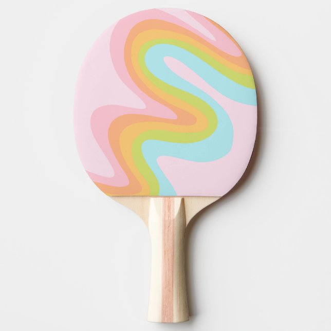 Raquette De Ping Pong Pâque arc-en-ciel pastel (Devant)