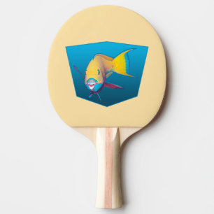 Raquette De Ping Pong Parrotfish - arrière - plan bleu dégradé  