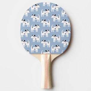 Raquette De Ping Pong Parson Jack Russell Terrier Dog Pattern Blue
