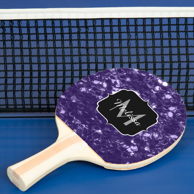 Raquette De Ping Pong Parties scintillant violet foncé ultra violet scin (Insitu)