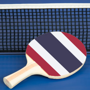 Raquette de ping pong patriotique avec drapeau de