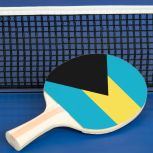 Raquette De Ping Pong pavillon des Bahamas
