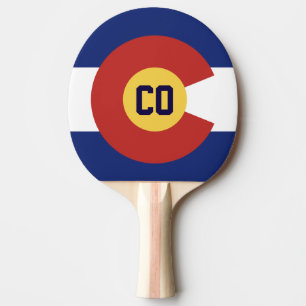 Raquette De Ping Pong Pavillon d'état du Colorado personnalisé paddle