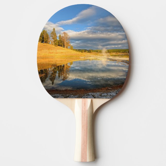 Raquette De Ping Pong Paysage de Yellowstone (Devant)