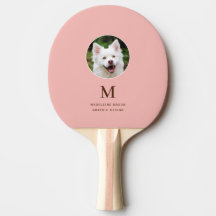 Peach Pink Pet Photo Personnalisée