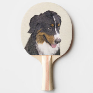 Raquette De Ping Pong Peinture bernoise de chien de montagne - Art origi