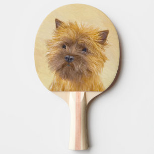 Raquette De Ping Pong Peinture de Cairn Terrier - Cute Original Chien Ar