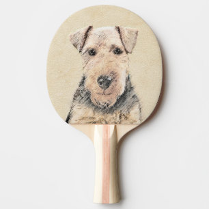 Raquette De Ping Pong Peinture galloise Terrier - Cute Original Chien Ar