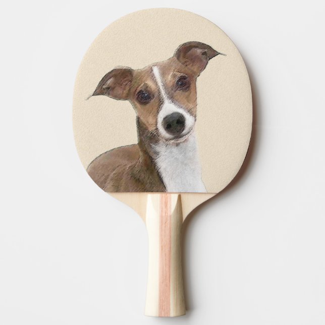 Raquette De Ping Pong Peinture italienne Greyhound - Cute Original Chien (Devant)