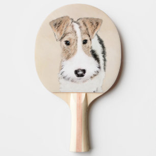 Raquette De Ping Pong Peinture Terrier de Renard de fil - Cute Original