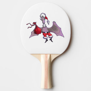 Raquette De Ping Pong Père Noël Bat paddle de ping-pong blanc