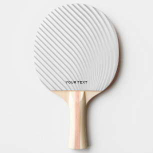 Raquette De Ping Pong Personnalisé blanc abstrait moderne
