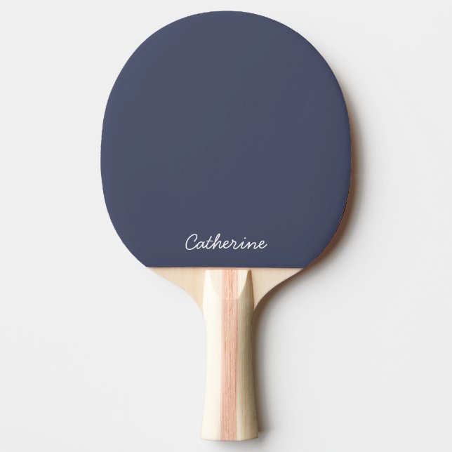 Raquette de Ping Pong personnalisée en gris bleu a (Devant)