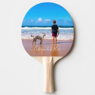 Raquette De Ping Pong Personnalisez votre pagaie photo avec texte
