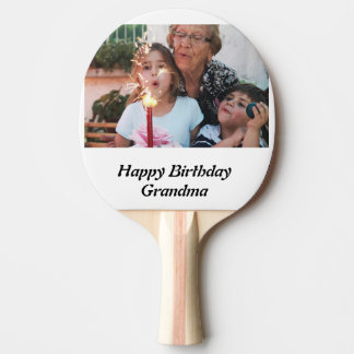 Raquette De Ping Pong Photo de grand-mère d'anniversaire sur mesure