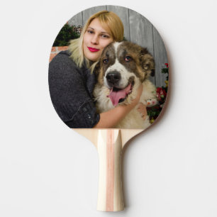 Raquette De Ping Pong Photo personnalisée Double image 