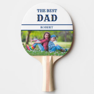 Raquette De Ping Pong Photo personnalisée unique MEILLEUR nom DAD