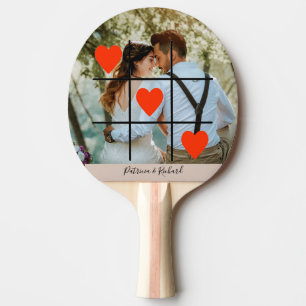Raquette De Ping Pong Photo Personnaliser Valentine Love