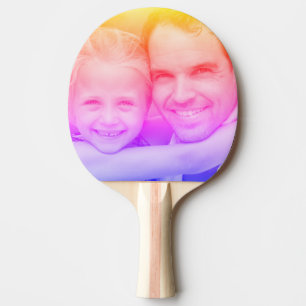 Raquette De Ping Pong Photographie personnalisée avec filtre coloré