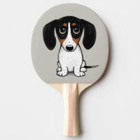 Piebald Dachshund| Mignons chiens de caricature