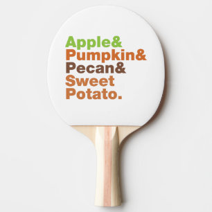Raquette De Ping Pong Pies de vacances ~ Fête Noël Thanksgiving Noël