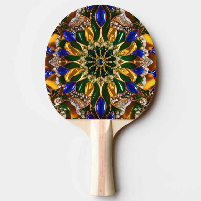 Raquette De Ping Pong Ping pong paddle avec brésil Couleurs (Dos)