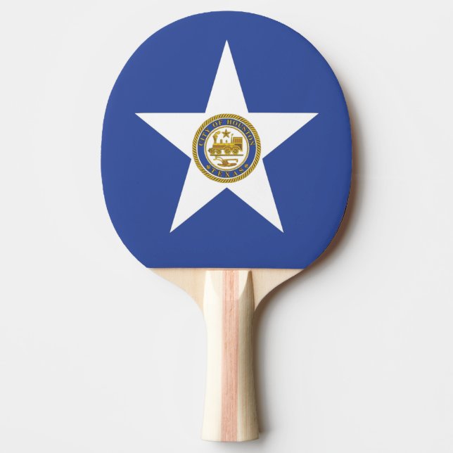 Raquette De Ping Pong Ping pong paddle avec Drapeau de Houston (Devant)