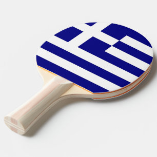 Raquette De Ping Pong Ping pong paddle avec drapeau de la Grèce