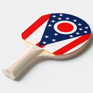 Raquette De Ping Pong Ping pong paddle avec Drapeau de l'Etat de l'Ohio,