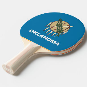 Raquette De Ping Pong Ping pong paddle avec Drapeau de l'état de l'Oklah