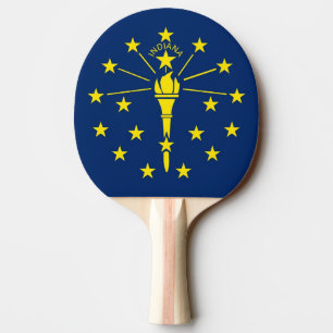 Raquette De Ping Pong Ping pong paddle avec Drapeau de l'Indiana, USA