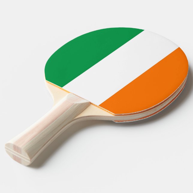 Raquette De Ping Pong Ping pong paddle avec Drapeau d'Irlande (Devant Angle)