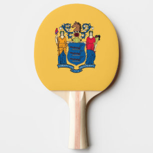 Raquette De Ping Pong Ping pong paddle avec Drapeau du New Jersey, USA