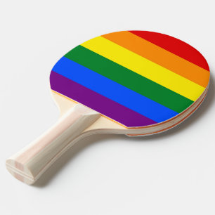 Raquette De Ping Pong Ping pong paddle avec le drapeau de la fierté de l