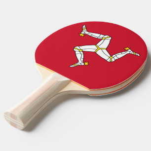 Raquette De Ping Pong Ping pong paddle avec le drapeau de l'île de Man