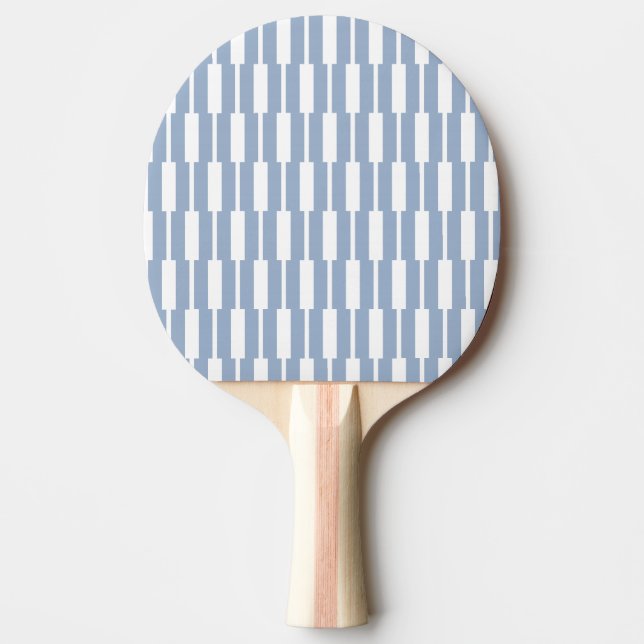 Raquette De Ping Pong Ping Pong Paddle Blue & White Stripe Square (Devant)